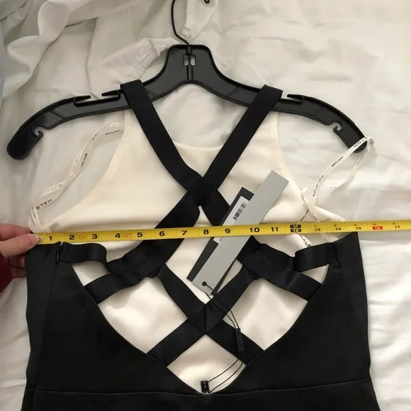 NWT- HALSTON Sleeveless Round Neck Dress - Picture 14 of 16